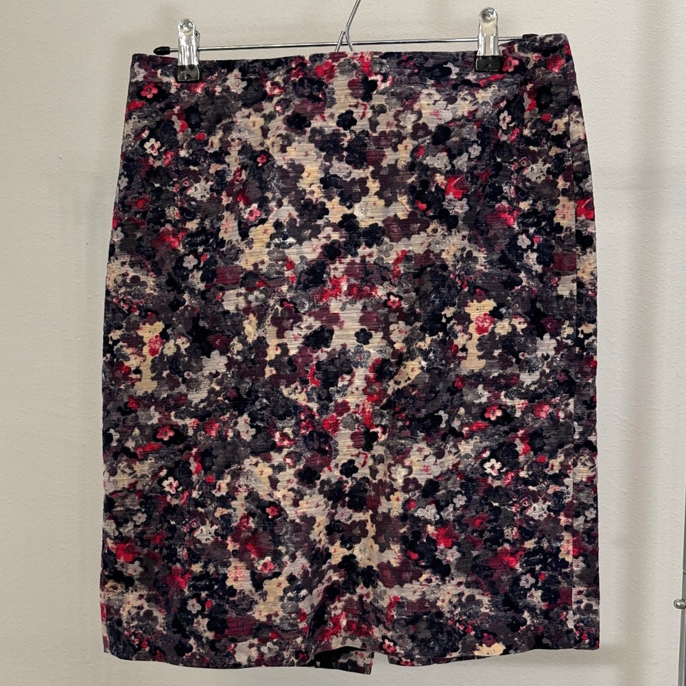 Talbots Floral Pencil Skirt
